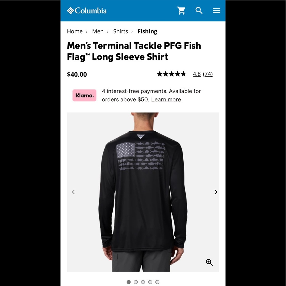 Columbia Long sleeve mens shirt